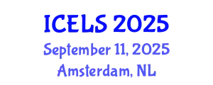 International Conference on Education and Learning Sciences (ICELS) September 11, 2025 - Amsterdam, Netherlands