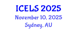International Conference on Education and Learning Sciences (ICELS) November 10, 2025 - Sydney, Australia