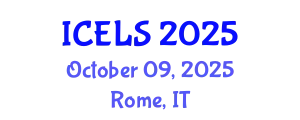 International Conference on Education and Learning Sciences (ICELS) October 09, 2025 - Rome, Italy