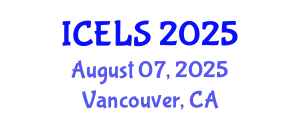 International Conference on Education and Learning Sciences (ICELS) August 07, 2025 - Vancouver, Canada