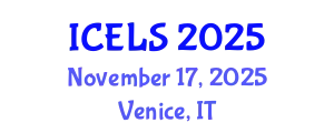International Conference on Education and Learning Sciences (ICELS) November 17, 2025 - Venice, Italy