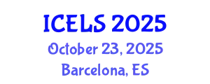 International Conference on Education and Learning Sciences (ICELS) October 23, 2025 - Barcelona, Spain