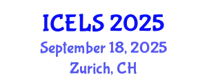 International Conference on Education and Learning Sciences (ICELS) September 18, 2025 - Zurich, Switzerland
