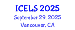 International Conference on Education and Learning Sciences (ICELS) September 29, 2025 - Vancouver, Canada