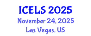 International Conference on Education and Learning Sciences (ICELS) November 24, 2025 - Las Vegas, United States
