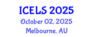 International Conference on Education and Learning Sciences (ICELS) October 02, 2025 - Melbourne, Australia