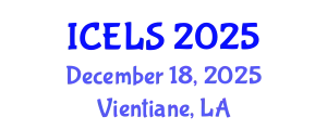 International Conference on Education and Learning Sciences (ICELS) December 18, 2025 - Vientiane, Laos