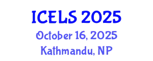 International Conference on Education and Learning Sciences (ICELS) October 16, 2025 - Kathmandu, Nepal