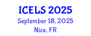 International Conference on Education and Learning Sciences (ICELS) September 18, 2025 - Nice, France