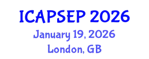 International Conference on Advanced Pedagogical Sciences and Educational Policies (ICAPSEP) January 19, 2026 - London, United Kingdom