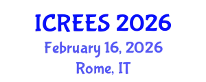 International Conference on Renewable Energy and Energy Systems (ICREES) February 16, 2026 - Rome, Italy