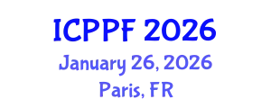 International Conference on Plant Protection and Fertilisers (ICPPF) January 26, 2026 - Paris, France