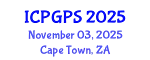International Conference on Plant Genomics and Plant Sciences (ICPGPS) November 03, 2025 - Cape Town, South Africa