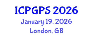 International Conference on Plant Genomics and Plant Sciences (ICPGPS) January 19, 2026 - London, United Kingdom