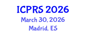 International Conference on Photogrammetry and Remote Sensing (ICPRS) March 30, 2026 - Madrid, Spain