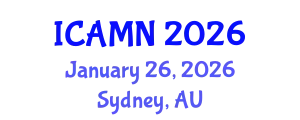 International Conference on Advanced Materials and Nanomaterials (ICAMN) January 26, 2026 - Sydney, Australia