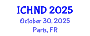 International Conference on Human Nutrition and Dietetics (ICHND) October 30, 2025 - Paris, France