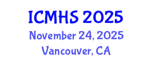 International Conference on Medicine and Health Sciences (ICMHS) November 24, 2025 - Vancouver, Canada