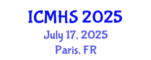 International Conference on Medicine and Health Sciences (ICMHS) July 17, 2025 - Paris, France