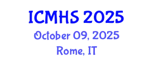 International Conference on Medicine and Health Sciences (ICMHS) October 09, 2025 - Rome, Italy