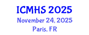 International Conference on Medicine and Health Sciences (ICMHS) November 24, 2025 - Paris, France