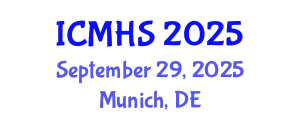 International Conference on Medicine and Health Sciences (ICMHS) September 29, 2025 - Munich, Germany