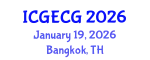 International Conference on Geotechnical Engineering and Computational Geophysics (ICGECG) January 19, 2026 - Bangkok, Thailand