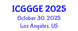 International Conference on Geoenvironmental, Geomechanics and Geotechnical Engineering (ICGGGE) October 30, 2025 - Los Angeles, United States