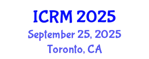 International Conference on Regenerative Medicine (ICRM) September 25, 2025 - Toronto, Canada