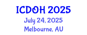 International Conference on Dentistry and Oral Health (ICDOH) July 24, 2025 - Melbourne, Australia