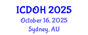 International Conference on Dentistry and Oral Health (ICDOH) October 16, 2025 - Sydney, Australia