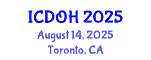 International Conference on Dentistry and Oral Health (ICDOH) August 14, 2025 - Toronto, Canada