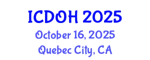 International Conference on Dentistry and Oral Health (ICDOH) October 16, 2025 - Quebec City, Canada