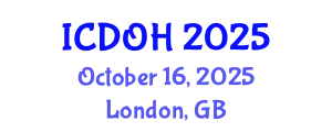 International Conference on Dentistry and Oral Health (ICDOH) October 16, 2025 - London, United Kingdom