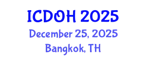 International Conference on Dentistry and Oral Health (ICDOH) December 25, 2025 - Bangkok, Thailand