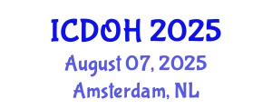 International Conference on Dentistry and Oral Health (ICDOH) August 07, 2025 - Amsterdam, Netherlands