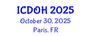 International Conference on Dentistry and Oral Health (ICDOH) October 30, 2025 - Paris, France