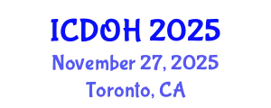 International Conference on Dentistry and Oral Health (ICDOH) November 27, 2025 - Toronto, Canada