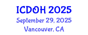 International Conference on Dentistry and Oral Health (ICDOH) September 29, 2025 - Vancouver, Canada