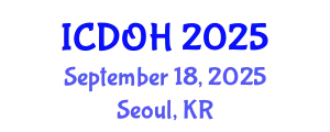 International Conference on Dentistry and Oral Health (ICDOH) September 18, 2025 - Seoul, Republic of Korea