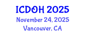 International Conference on Dentistry and Oral Health (ICDOH) November 24, 2025 - Vancouver, Canada