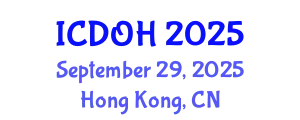 International Conference on Dentistry and Oral Health (ICDOH) September 29, 2025 - Hong Kong, China