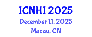 International Conference on Nursing and Healthcare Informatics (ICNHI) December 11, 2025 - Macau, China