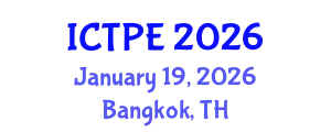 International Conference on Traffic and Pavement Engineering (ICTPE) January 19, 2026 - Bangkok, Thailand