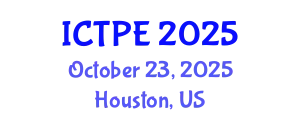 International Conference on Traffic and Pavement Engineering (ICTPE) October 23, 2025 - Houston, United States