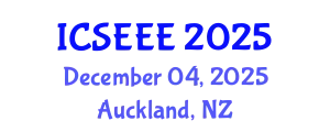 International Conference on Solar Energy and Energy Efficiency (ICSEEE) December 04, 2025 - Auckland, New Zealand