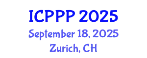 International Conference on Plant Physiology and Pathology (ICPPP) September 18, 2025 - Zurich, Switzerland