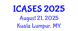 International Conference on Architectural Science and Environmental Sustainability (ICASES) August 21, 2025 - Kuala Lumpur, Malaysia