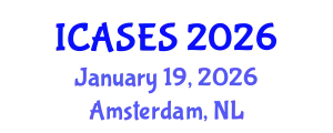 International Conference on Architectural Science and Environmental Sustainability (ICASES) January 19, 2026 - Amsterdam, Netherlands