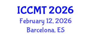 International Conference on Construction Management and Technology (ICCMT) February 12, 2026 - Barcelona, Spain